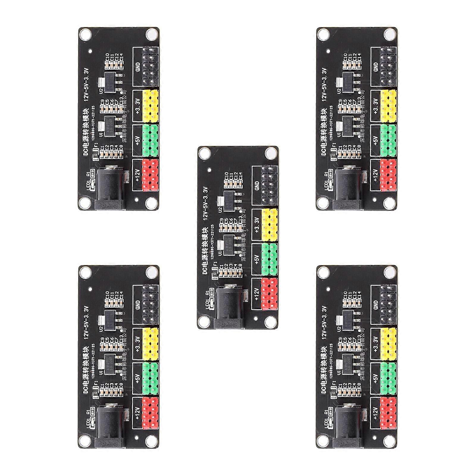 12V To 3.3V 5V 12V Multi Channel Output Electricity Conversion Module Power Module Low Power For Car Power Supply Model Toy Multicolor