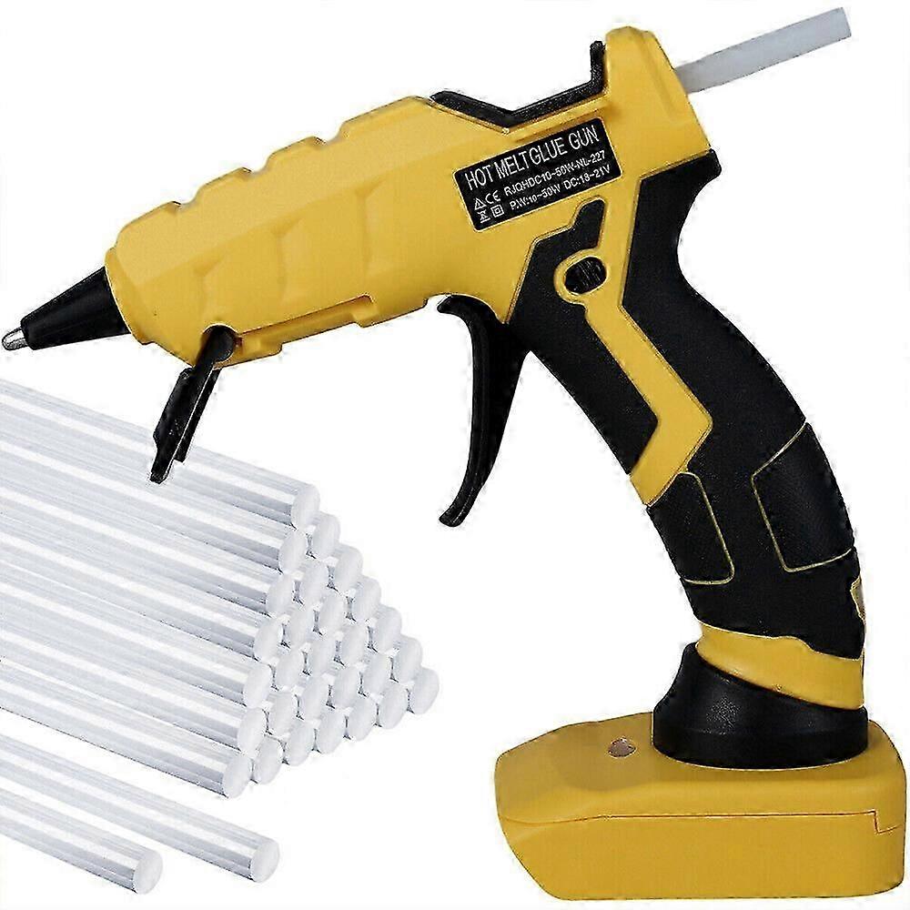 Cordless Hot Melt Mini Glue Gun w/ 30 Sticks Hobby Craft DIY for Dewalt Battery