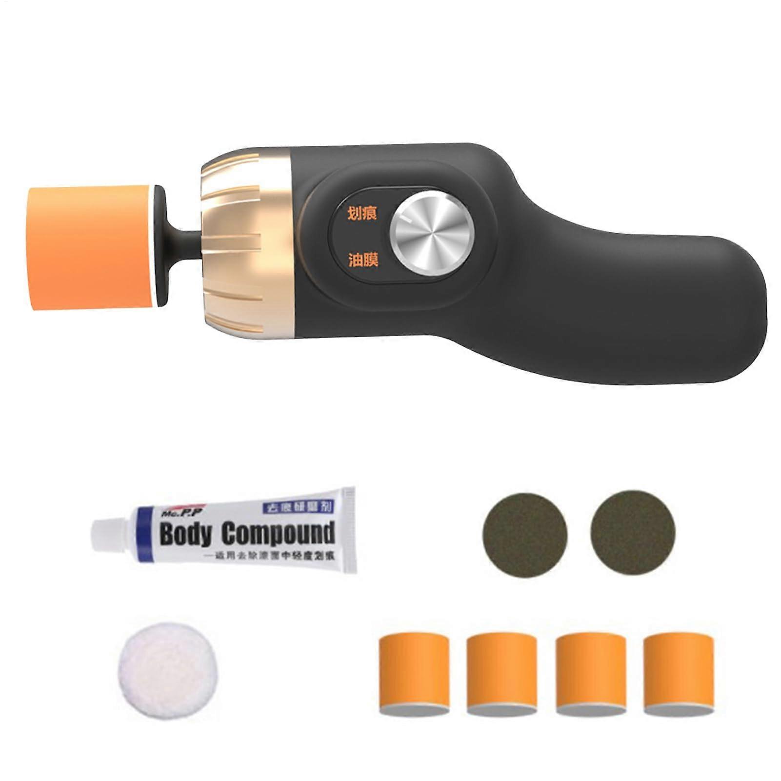 Polishing Machine for Cars - Rechargeable Portable Scratch Remover with Battery-Powered Rotating Polishing Pad
