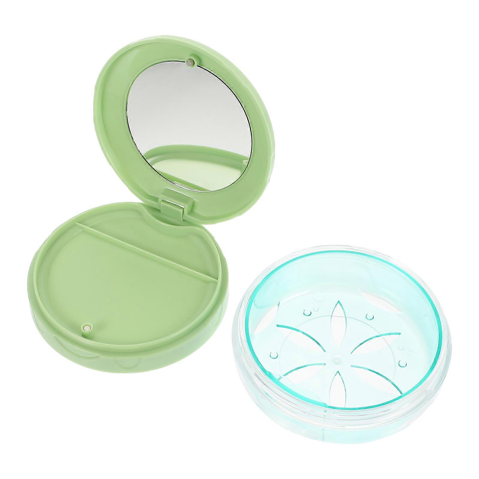 Container For False Tooth Denture Box For Camping PC Silicone Storage 1Pack