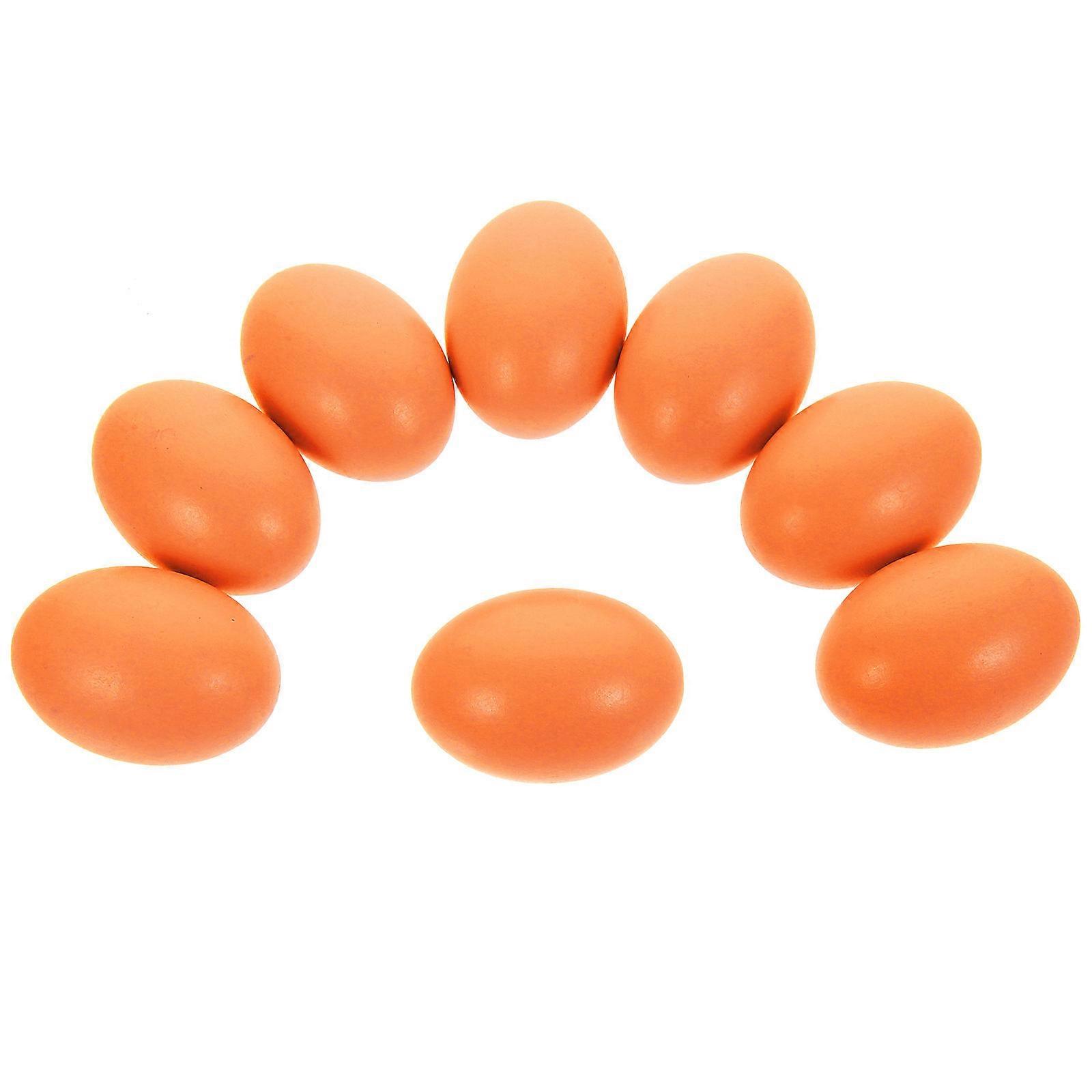 Artificial Eggs For Craft Projects 8Set Chocolate Realistic Egg Shaped Decoration Training