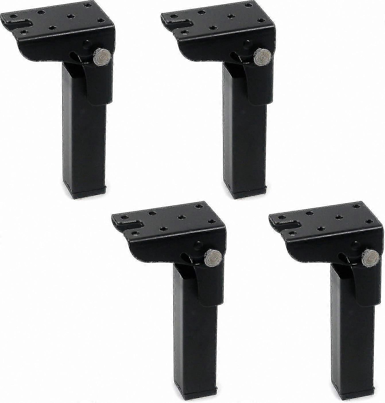 Foldable Desk Legs Set of 4 - 300mm Height Iron Locking Hinges for 90 Degree Folding Tables