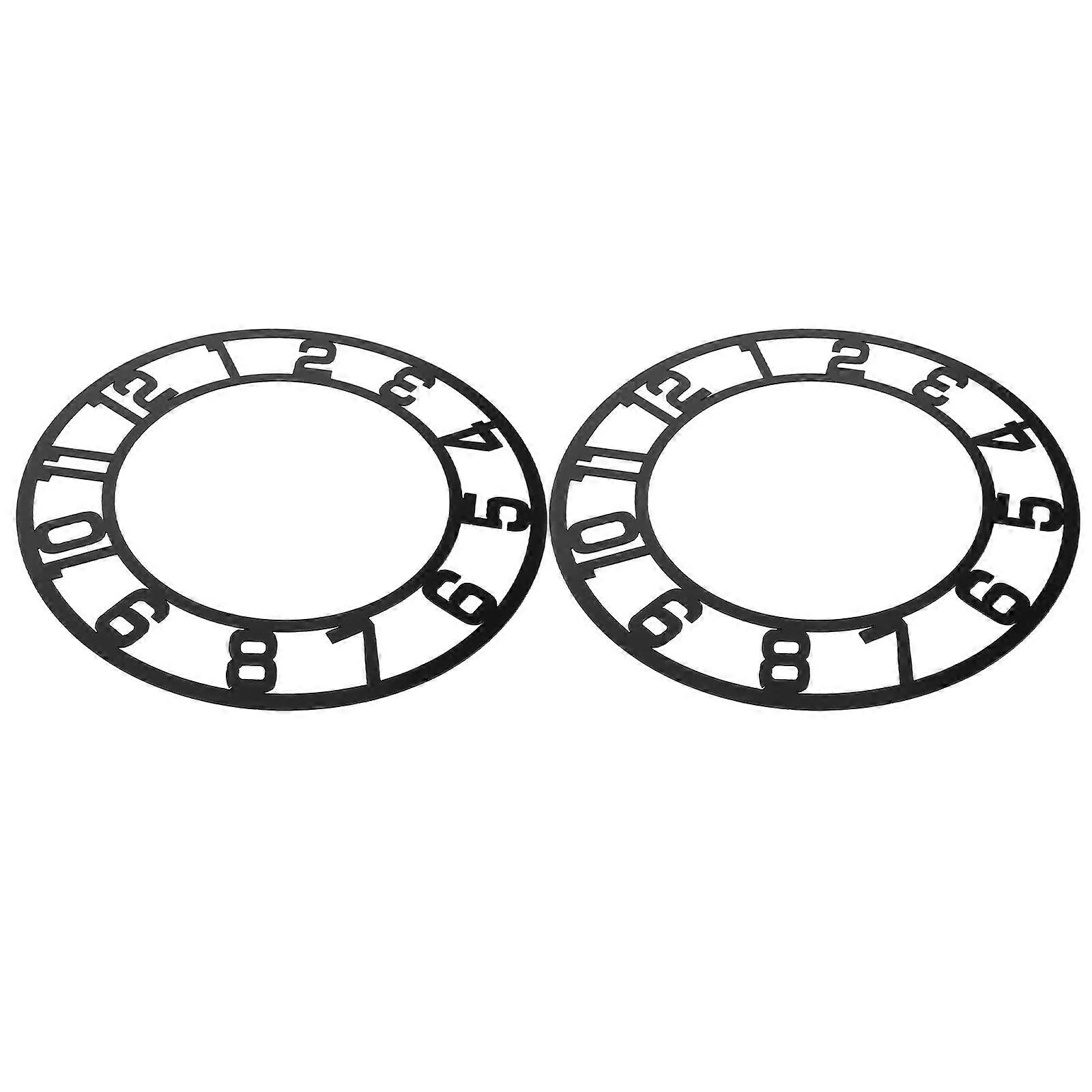 Acrylic Wall Clock Stickers with Arabic Numerals – Round DIY Clock Face Decals for Entryway Decoration – Scratch Resistant & Easy Clean