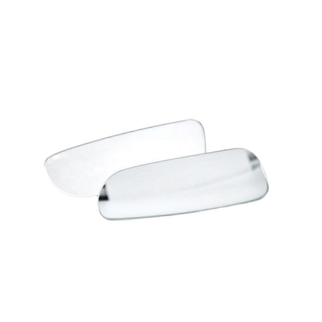 1 pair of adjustable wideangle rearview mirrors for trucks, eliminating blind spots, suitable for vehicles, flexible mirror surface for safety.