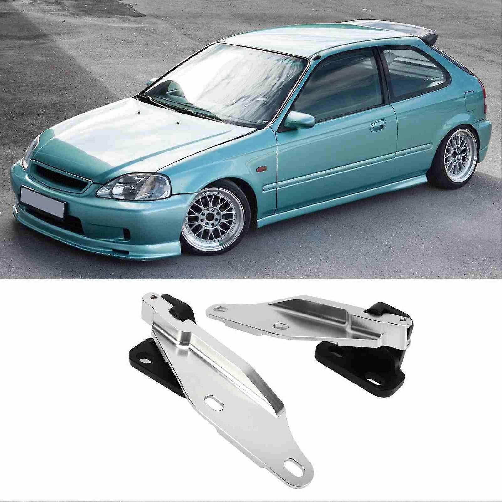 1 Pair Quick Hood Hinge Release Latch Left and Right Side Hood Hinge Replacement for CIVIC EK 1996‑2000 