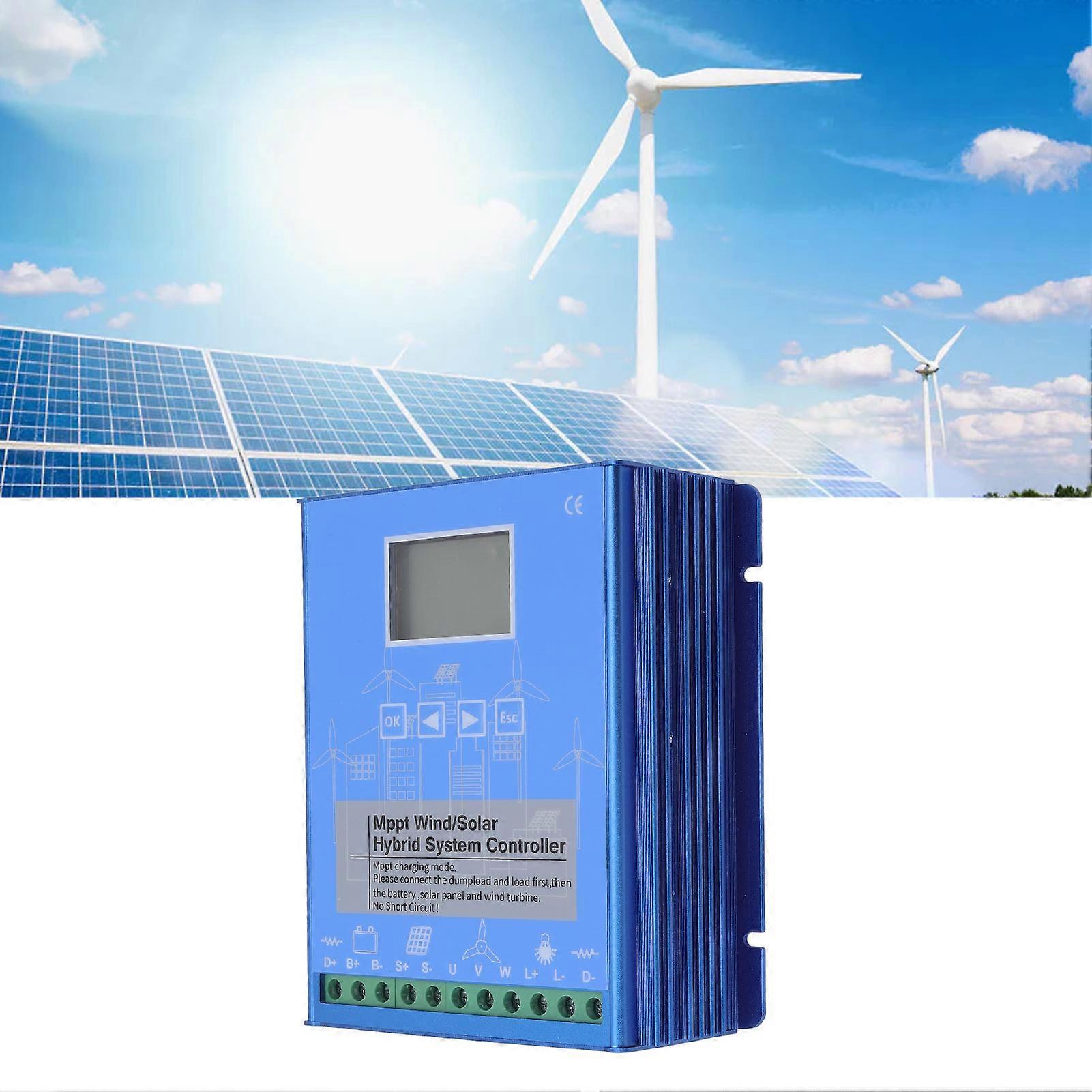 12V 24V Wind Solar Hybrid Controller LCD Display MPPT Boost Charging Multifunctional LCD Wind Solar Controller GPI-6060 