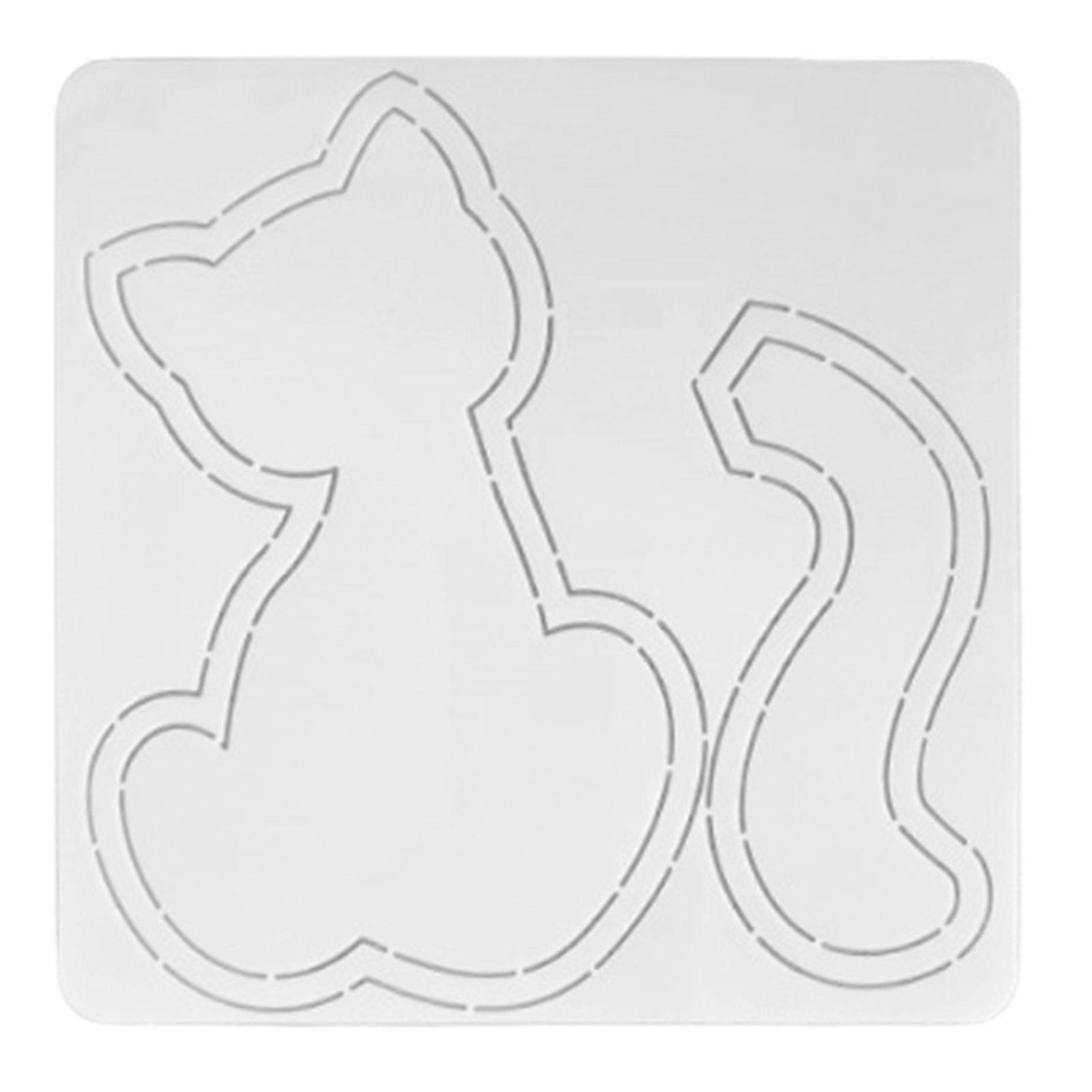 Premium Plastic Stitching Stencil Embroidery Patchworks Sewing Craft Templates for Household