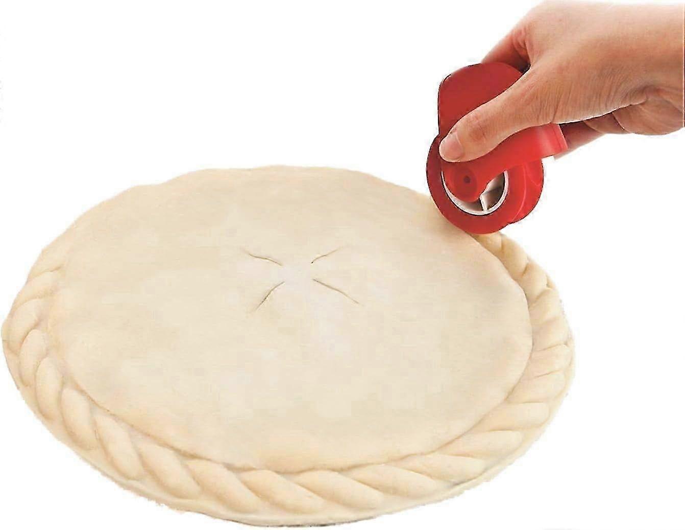 Consistent Pie Crust Pastry Wheel - Precision Cutter for Easy Cleaning & Perfect Baking Results