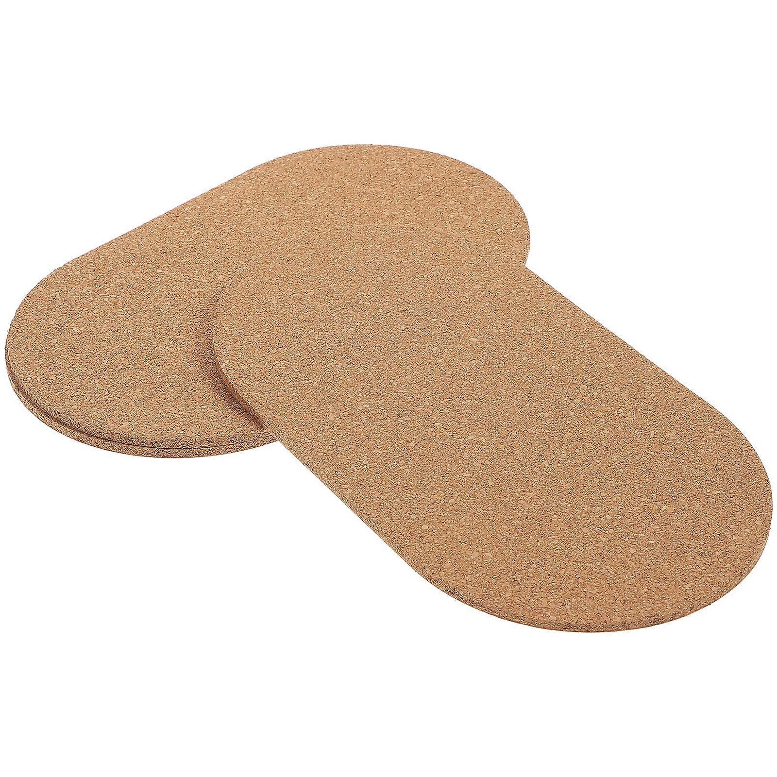 3pcs Hamster Running Wheel Cork Pad Skid Cushion Protective Mat Durable Scratch Resistant for Small Pets Exercise Wheel