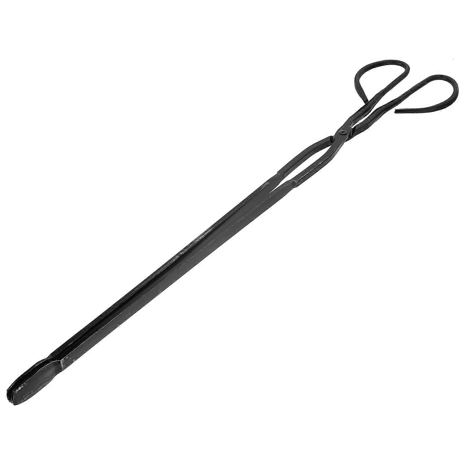 Professional Charcoal Clip Camping Fireplace Tong Iron Charcoal Clamp 1 Set Camping Accessory Random Style