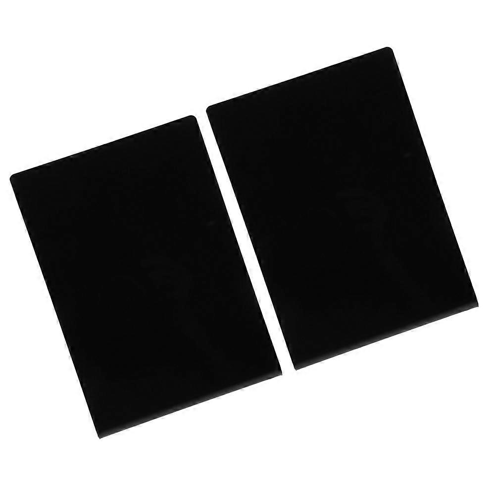 Creative Mini Chalkboard Signs for Food Display Made of Acrylic Black Color Reusable 2 Pieces