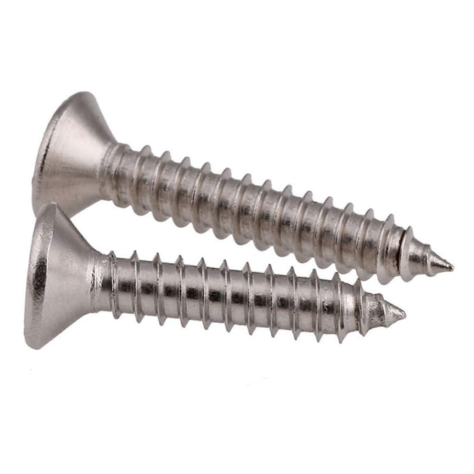M5/M6 Countersunk Tapping Screws 10100 mm A4 Stainless Steel Countersunk Cross Head Screws (M5 x 20 mm) Pack of 10 M5 x 20mm 10 pieces.