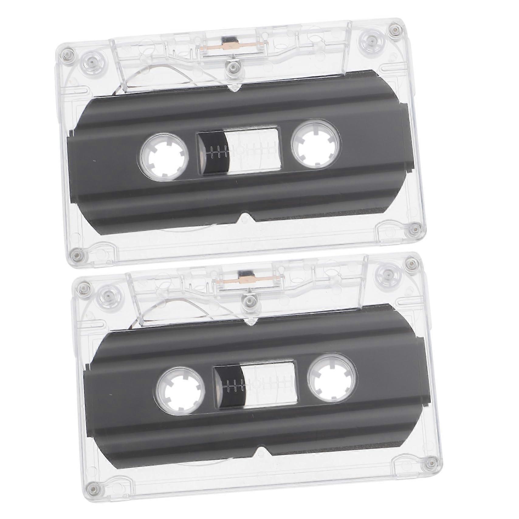 Noise-Free Cassette Tape for Voice Recordings, 2-Pack, 60 Minutes Recording Time, Ideal for DIY Retro Projects