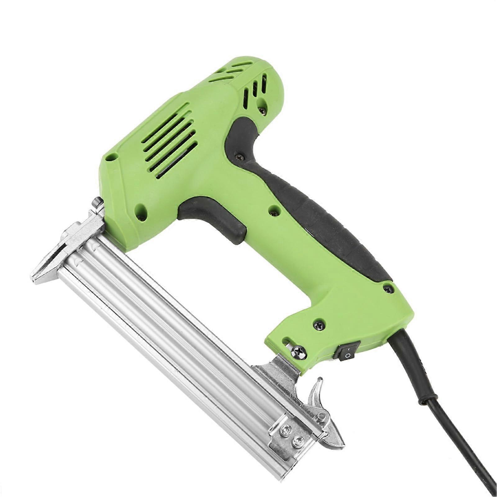 Electric Nail Gun 1800W Wired Electric Brad Nailer with 100 Nails Capacity and Ergonomic Soft Grip for Upholstery Projects