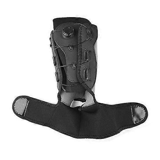 Adjustable Ankle Brace with Dual Aluminum Splints Ankle Stabilizer Knob-Controlled Compression X-Type Restraint Belt for Sports Injury Recovery