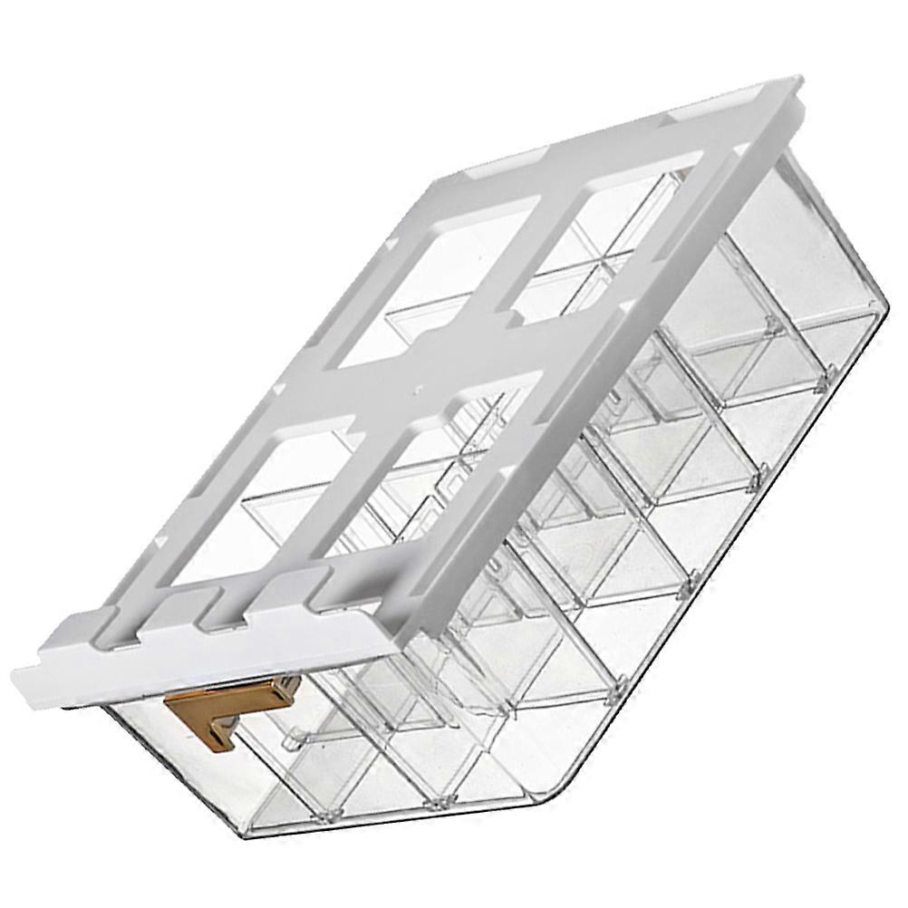 Transparent PET Underwear Storage Box with Compartment Design for Daily Use Wardrobe Organizer 7.5x4.5x3.5 Inches