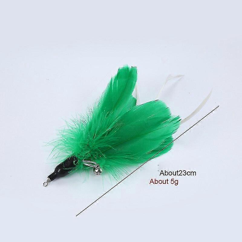 Cat Wand Feather Replacement Bell Head Toy DIY Combination Set