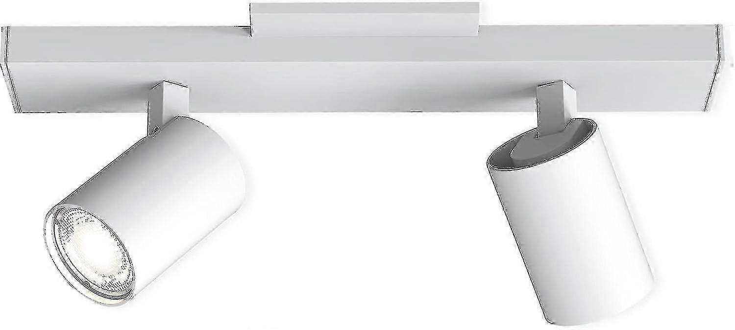 Spot d’intérieur Astro Ascoli Twin en blanc texturé - Design britannique, intensité variable, classé sec, ampoule GU10 - 1286072-Yvan