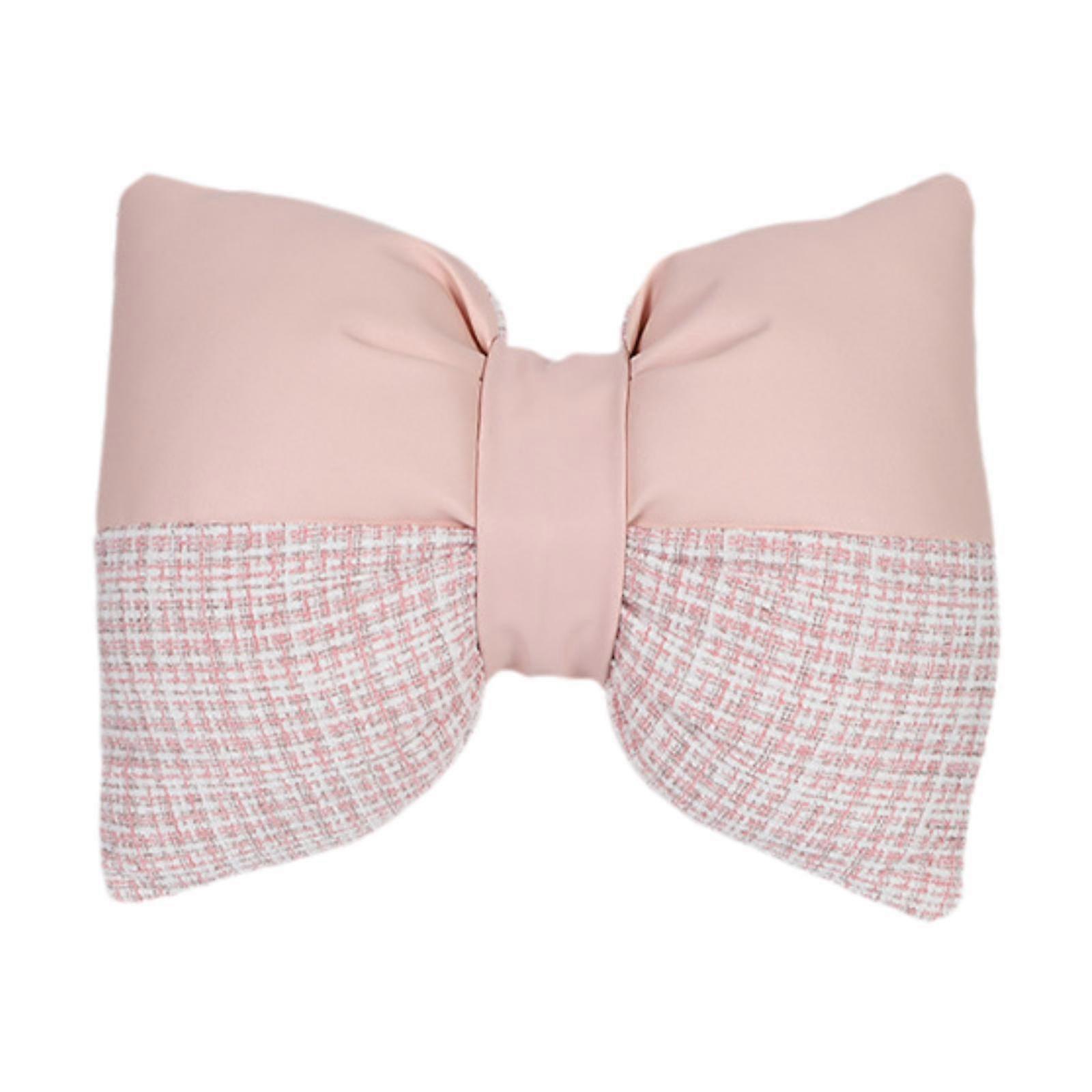 Bow Pillow for Couch Sofa Car Backrest Cushion Modern Bowknot Throw Pillow
