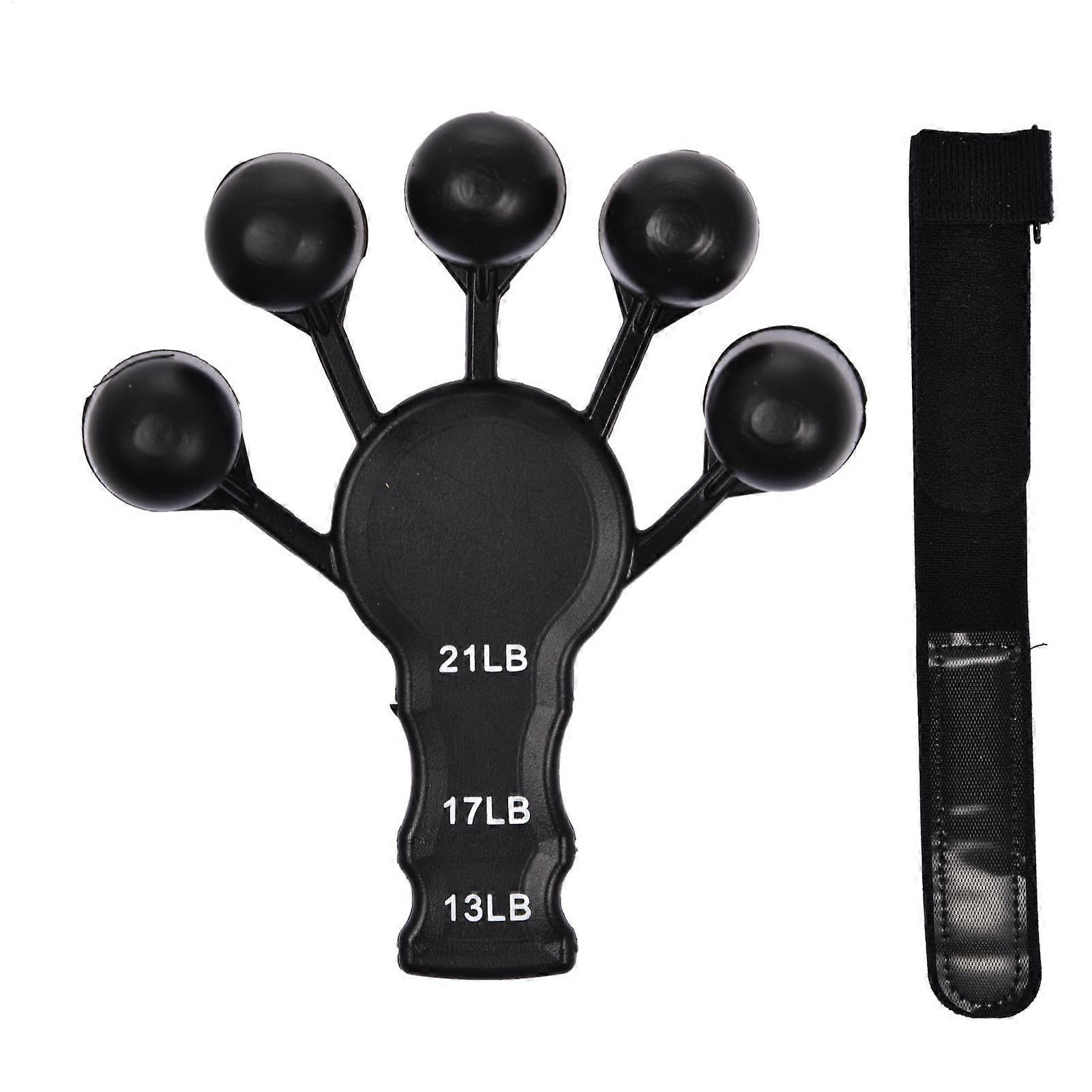 Grip Strength Trainer Adjustable 6-Level Hand and Finger Exerciser for Fitness, Muscle Building, Black