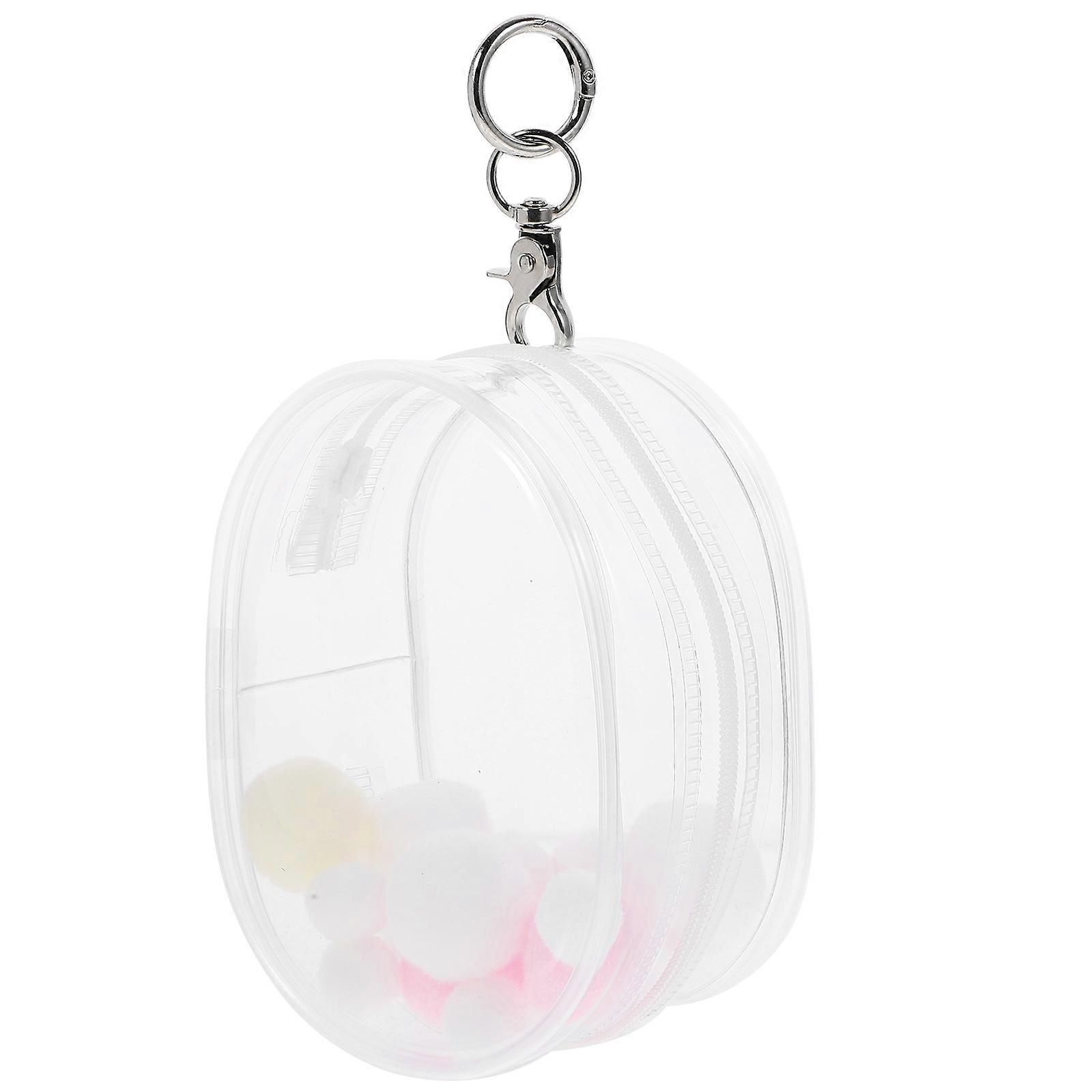 Portable PVC Clear Doll Display Bag, Lightweight Waterproof Storage Pouch for Fashion Dolls, Hangable Transparent Holder for Outdoor Use & Gift Giving
