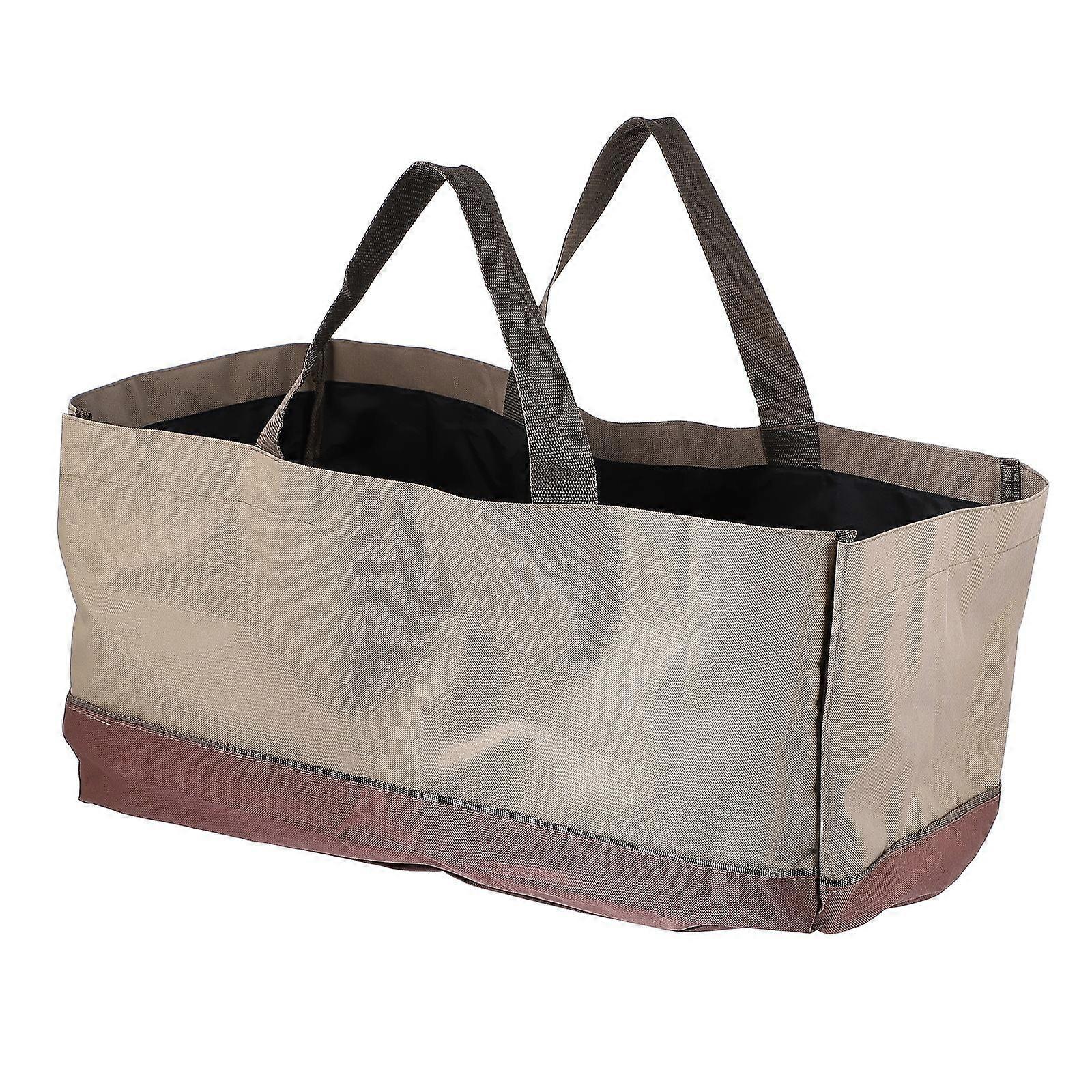 Heavy Duty Firewood Storage Pouch with Double Handles for Outdoor Transport – Multi Purpose Wood Carrier Bag