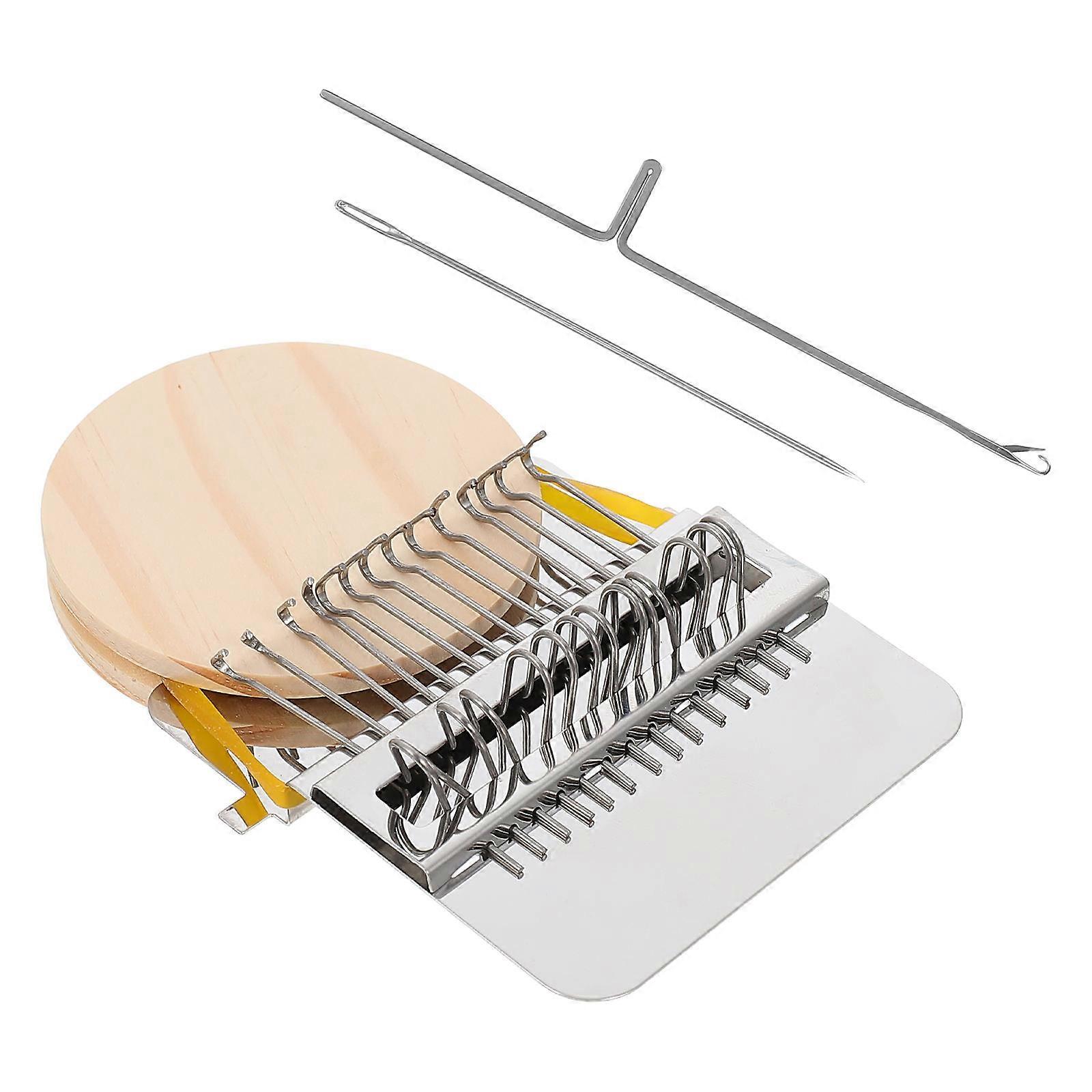 1 Set Mini Wooden Weaving Loom for DIY Handmade Knitting Crafts, Creative Projects & Accessory Making – Ideal for Boys & Craft Enthusiasts