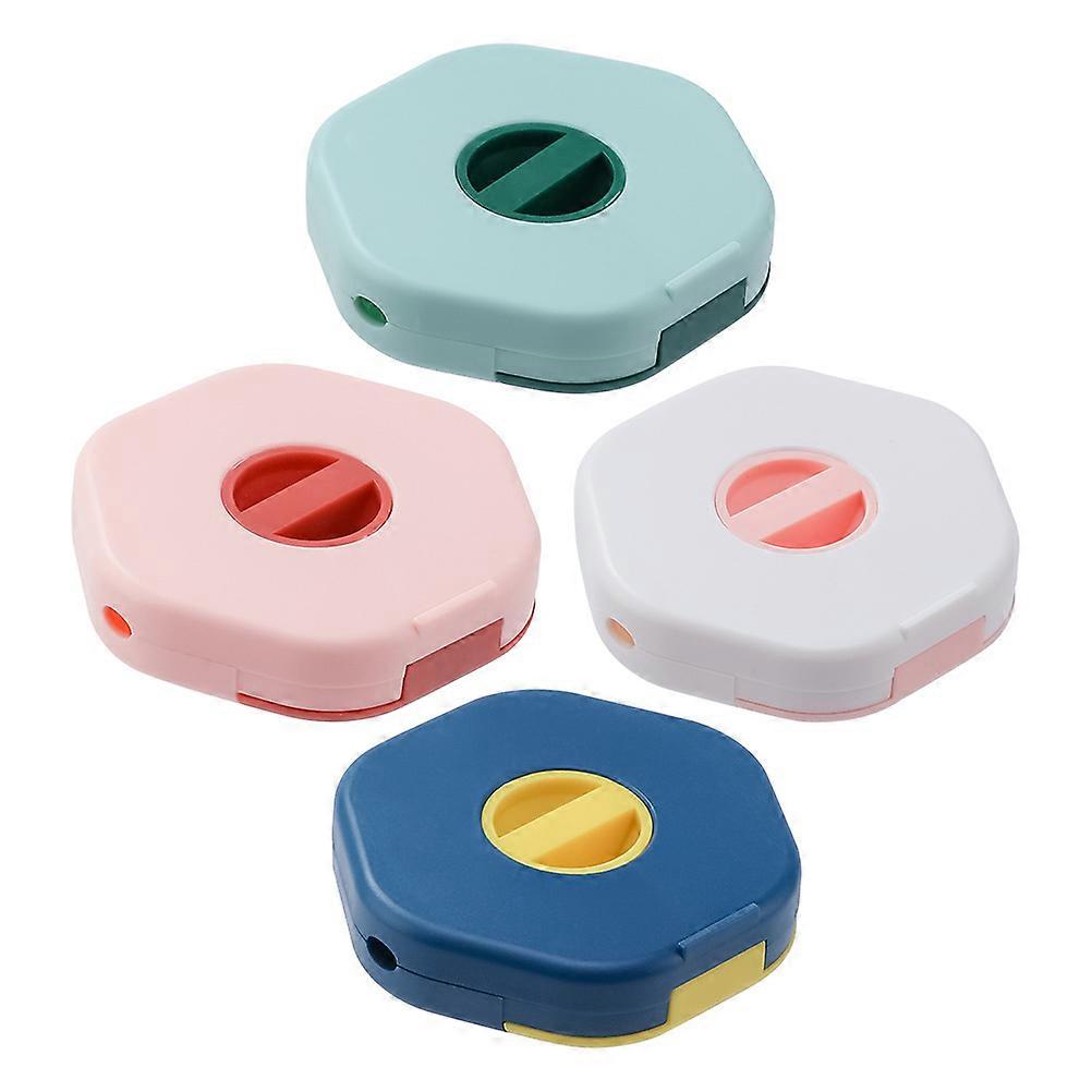 4pcs Portable Cable Organizer Box with Cable Winders for Earphones – Cord Management for Home and Travel