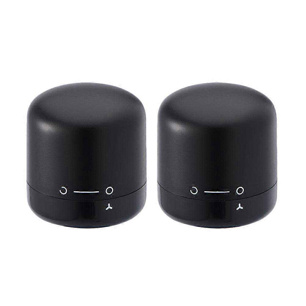2pcs Airtight Seal Twist Lock Design Kitchen Drink Stoppers Home Bar Convenient Preservation