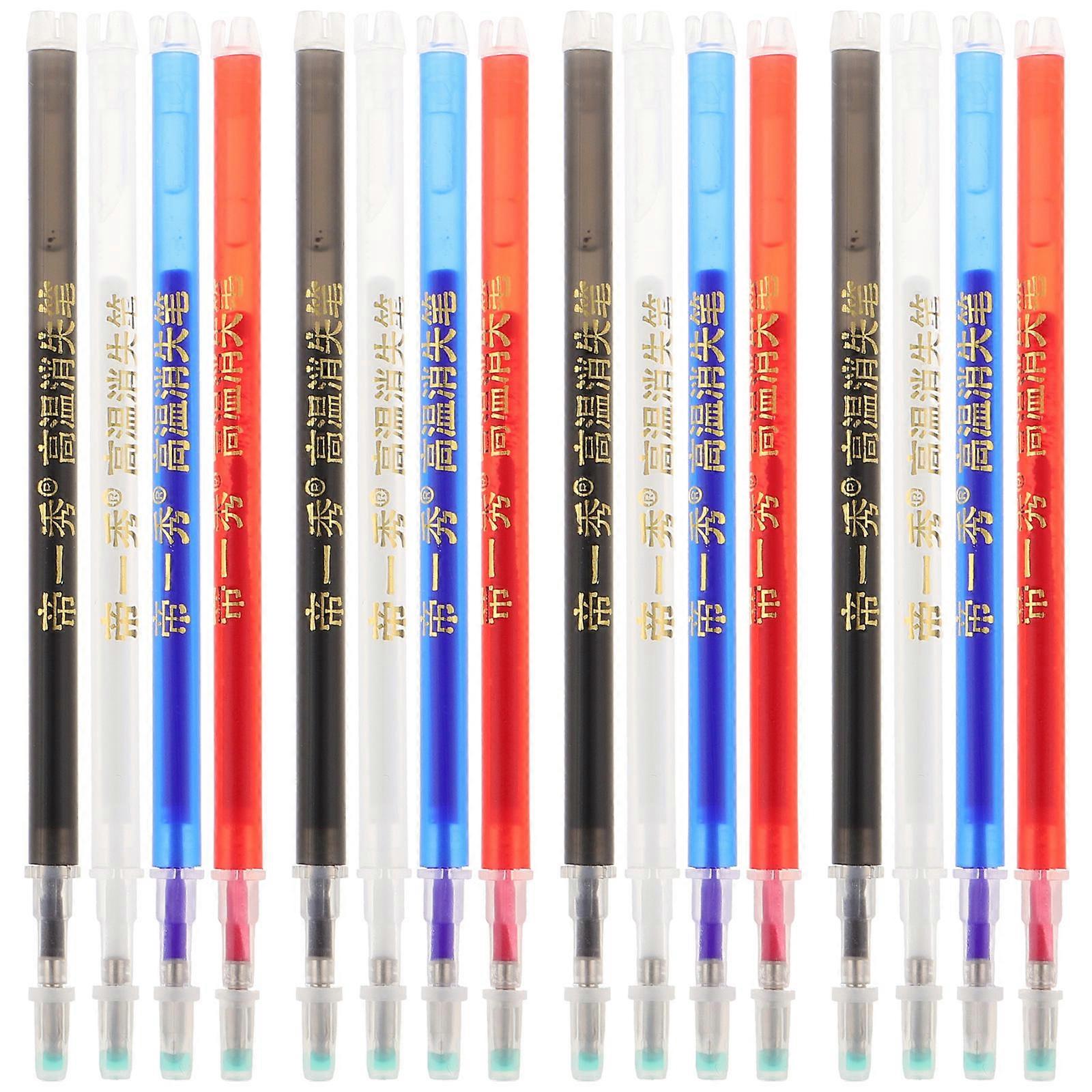 Heat Erasable Fabric Marking Pens Set of 40 High Temp Sewing, Quilting, Tailoring & Embroidery Pens for Disappearing Ink Marking
