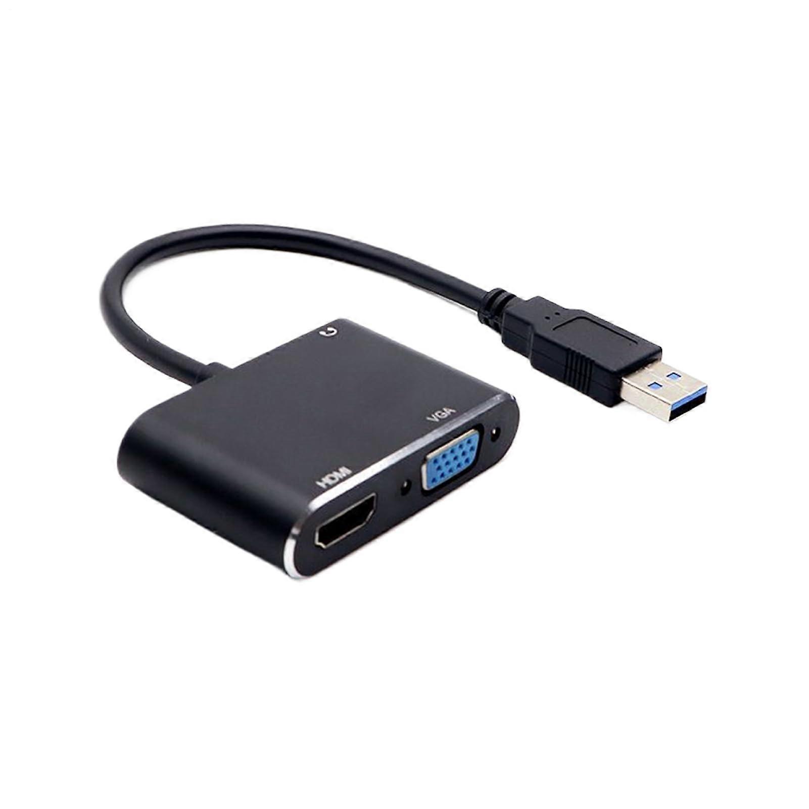 USB To HD Adapter 1920x1080 Signal Transmission High Speed Data Sync Display Connector TV Desktop Laptop Monitor VGA