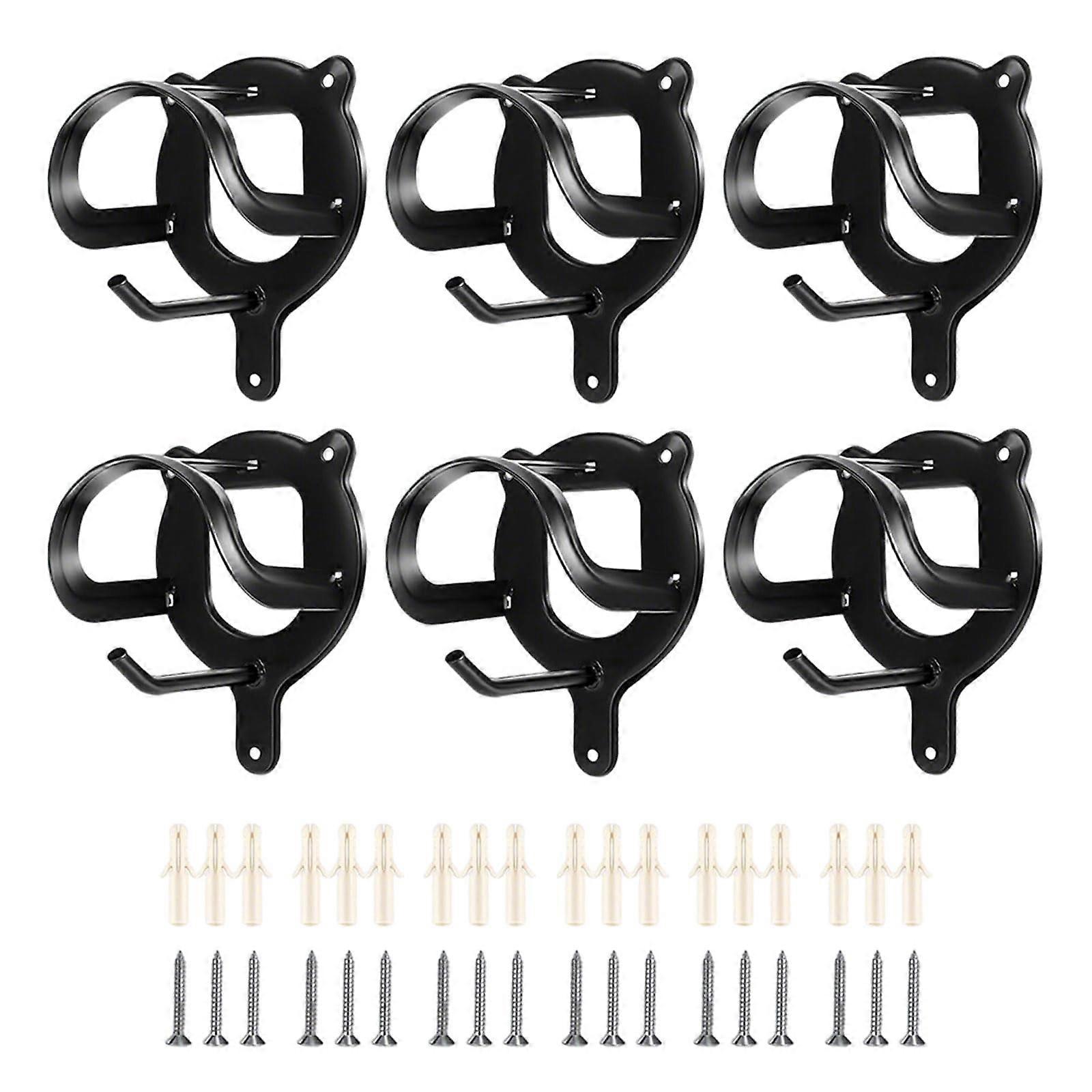 Pack of 6 Metal Bridle Holders with Screws, Wall Mount for Stable (Pack of 6)