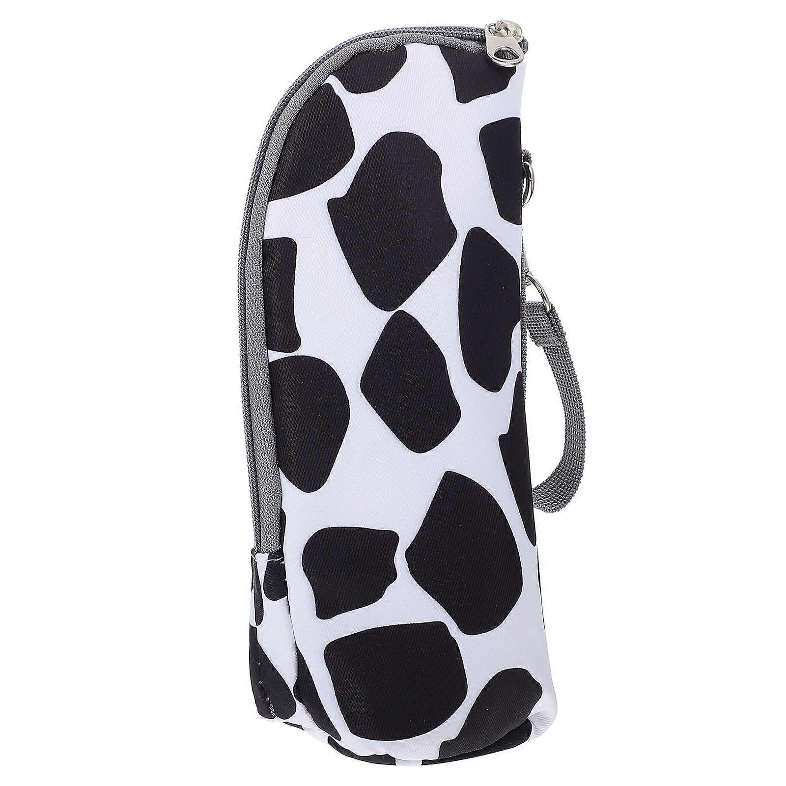 Portable Milk Bottle Carrier For Travel And Picnic With Insulated Feature In Black 1Pcs