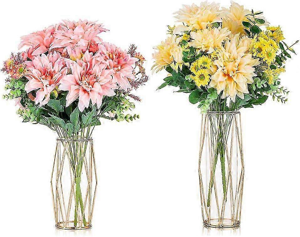 Tall Modern Geometric Vase for Interior Decoration - Perfect Centerpiece for Floral Arrangements & Home Decor