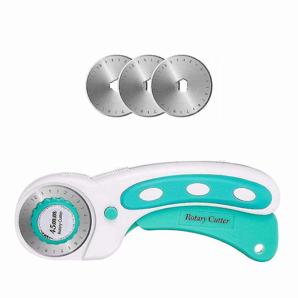 Pxcl The Replaceable Blades Rotary Knife Kit Is Great For Sewing, Fabric Cutting, Paper Cutting, Leather Cutting, Etc. Very Suitable For Craftsmen, Ta