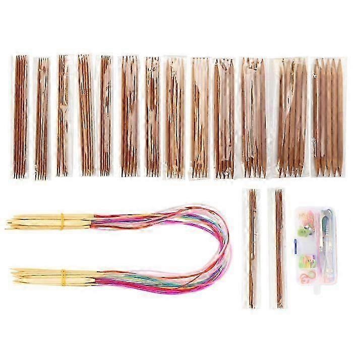 Needle Stick Knitting Needles Circular Pin Set Metal Stitch Stick Sewing Loop Kit