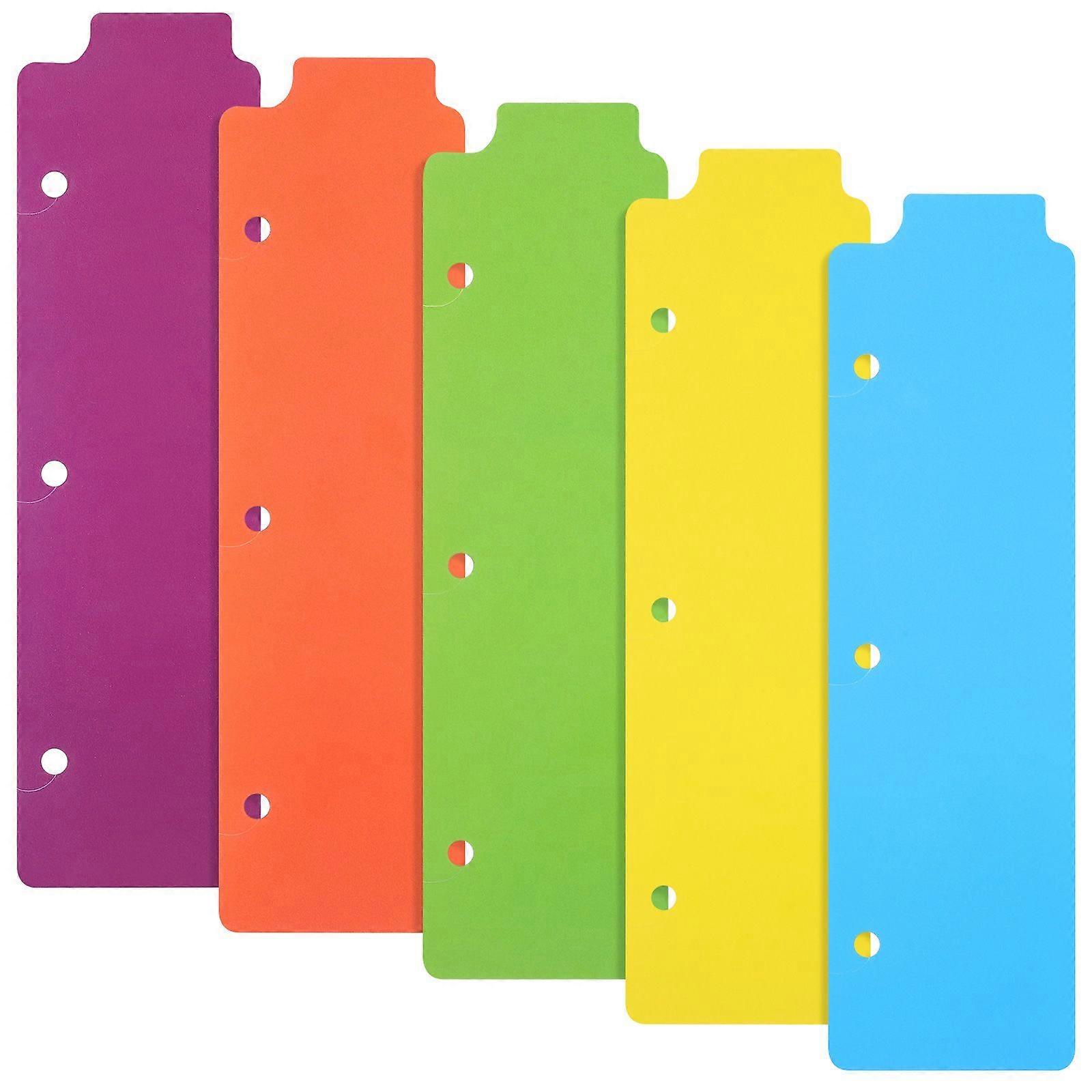 5Pcs Professional Binder Dividers Convenient Notebook Dividers Daily Use Tab Dividers