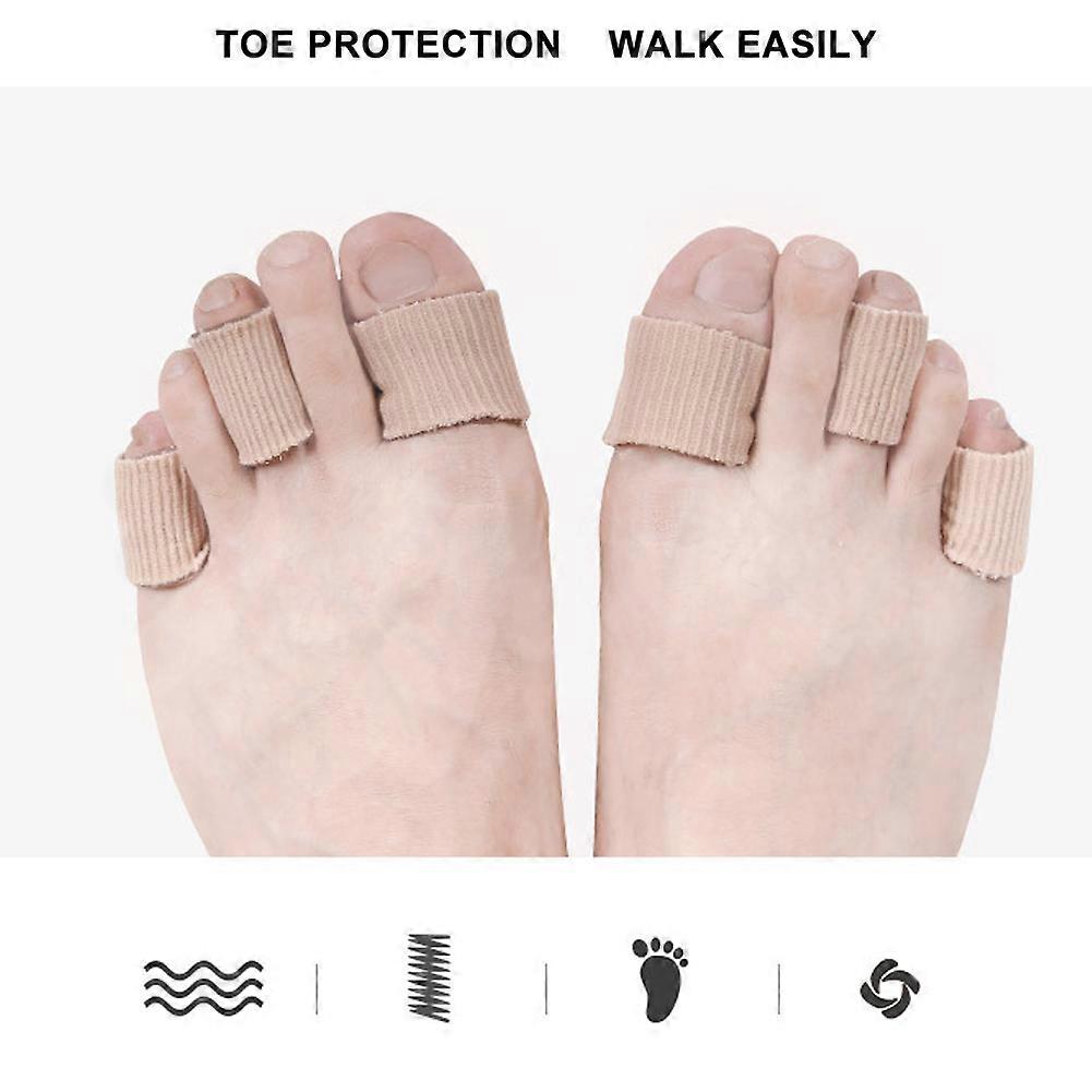 10pcs Elastic Toe Cover Pain Relief Corns Prevent Soft Finger Toe Wrap Protector