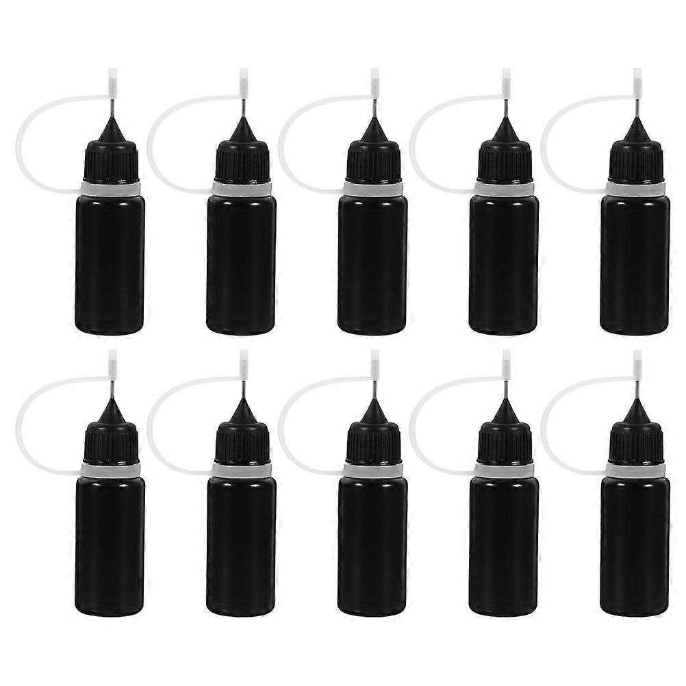Precision Tip Applicator Bottle for Electronics Assembly Black Plastic Material for Efficient Bonding 24Pcs
