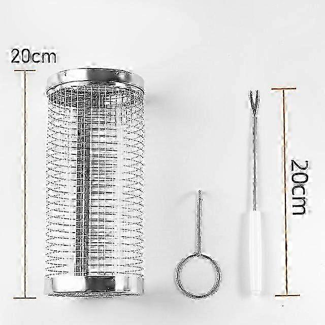 Adjustable Width Stainless Steel BBQ Skewers with Rolling Tool and 10 Skewer Stickers for Outdoor Grilling