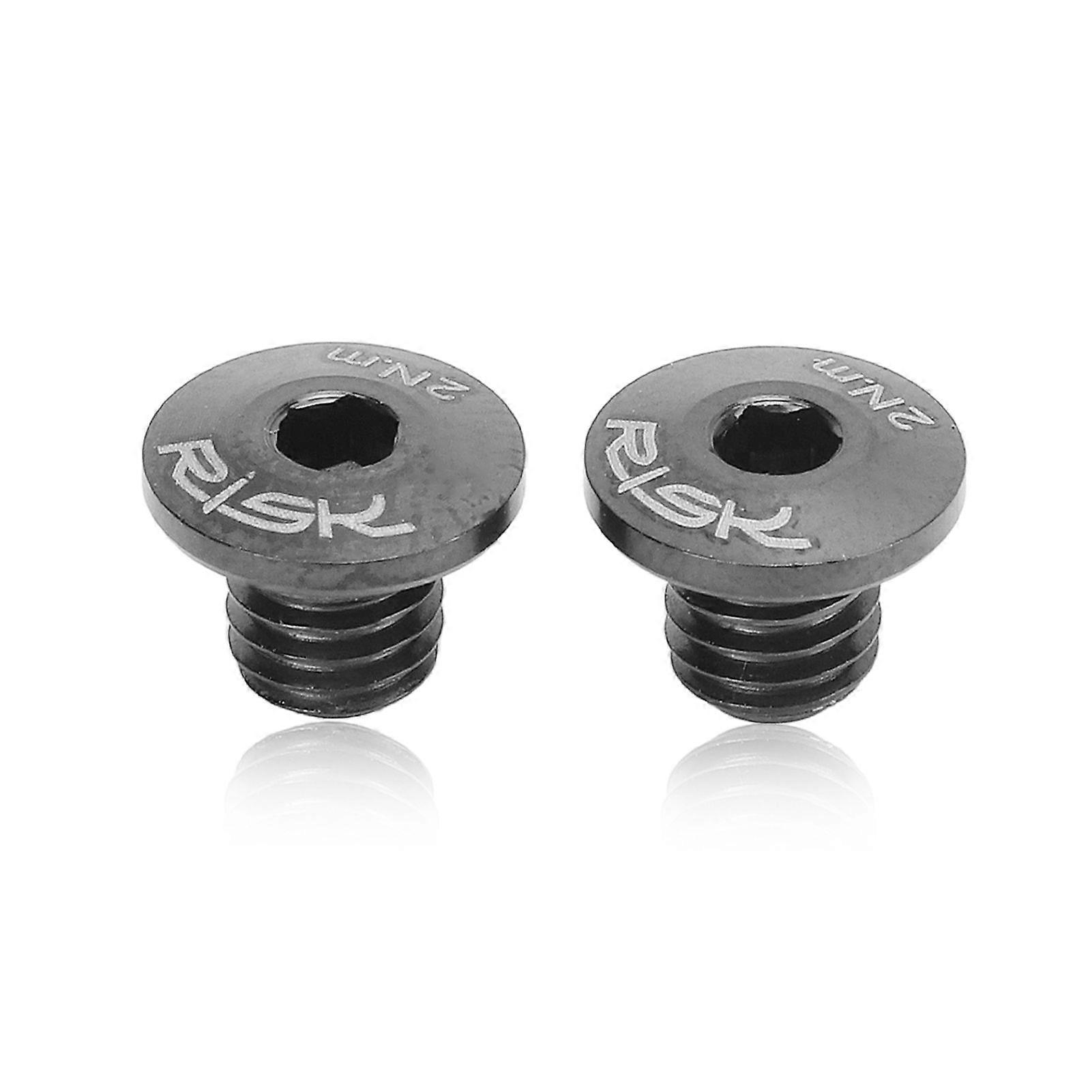 RISK Titanium Alloy Integral Oil Cylinder Lid Bolts Bicycle Brake Lever Screw Bike Hydraulic Brake Bolt for M7000 M8000 M9000 M9020 Black