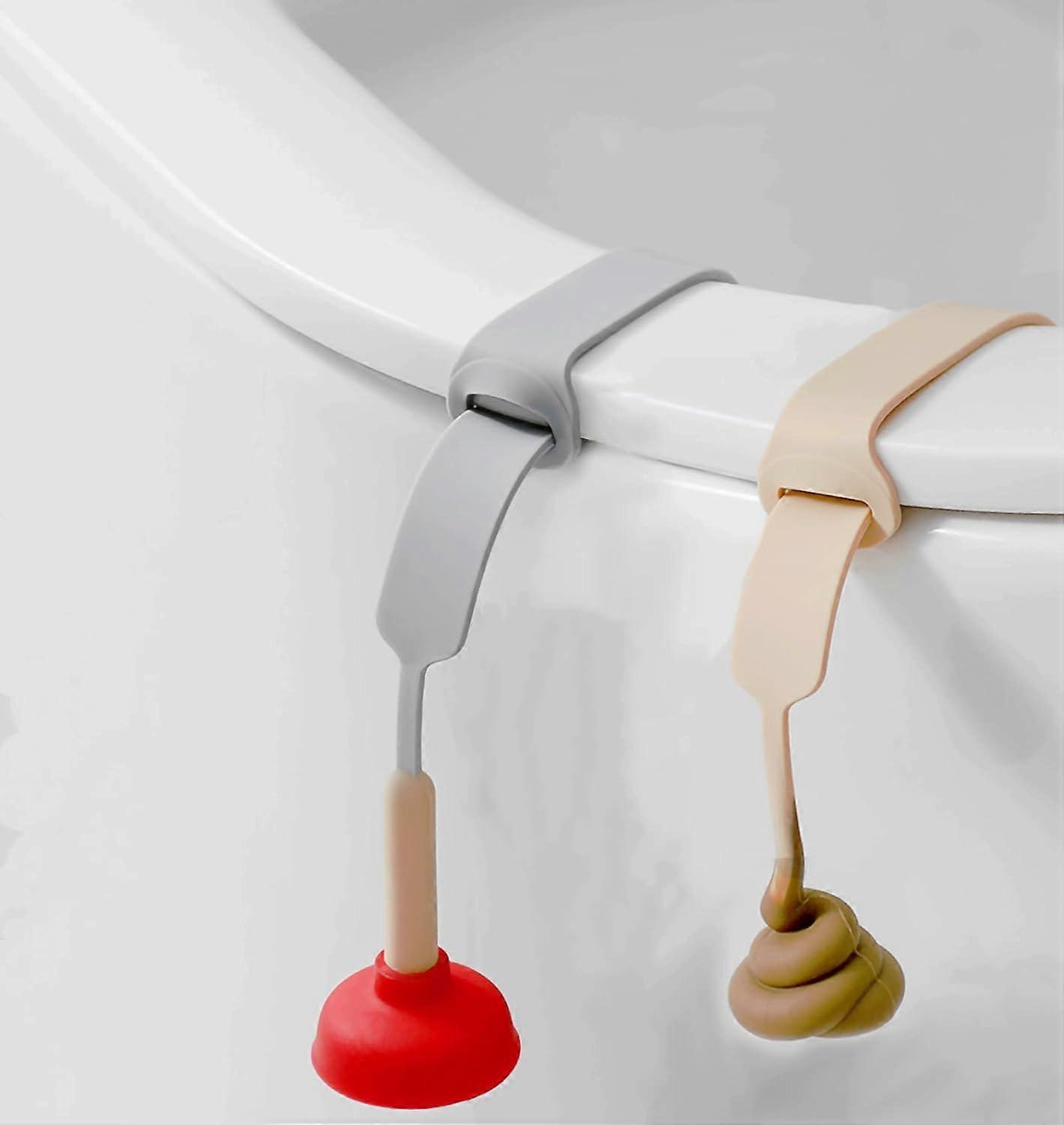 (2 pcs) Silicone Toilet Seat Lifter - Touch-Free Pad to Avoid Contact