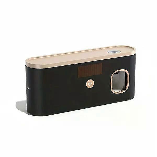 Toothpaste dispenser and toothbrush holder, multi-hole design, wireless USB charging