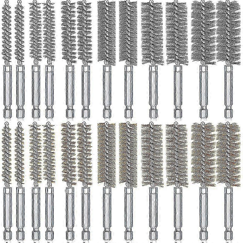 فرشاة هول مجموعة برونزية أسلاك فولاذية فرشاة هول مجموعة فرشاة تنظيف الفولاذ المقاوم للصدأ ، مناسبة للكهرباء