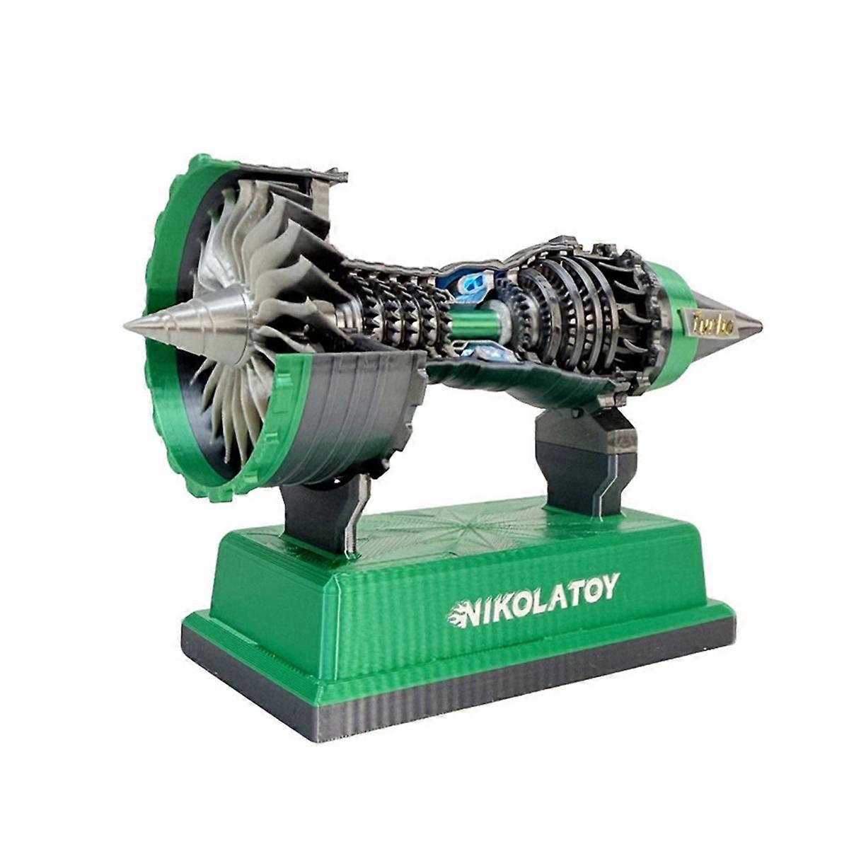 Turbofan Engine Model Aviation Aircraft Power Turbine for Aviation Enthusiasts and Collectors D