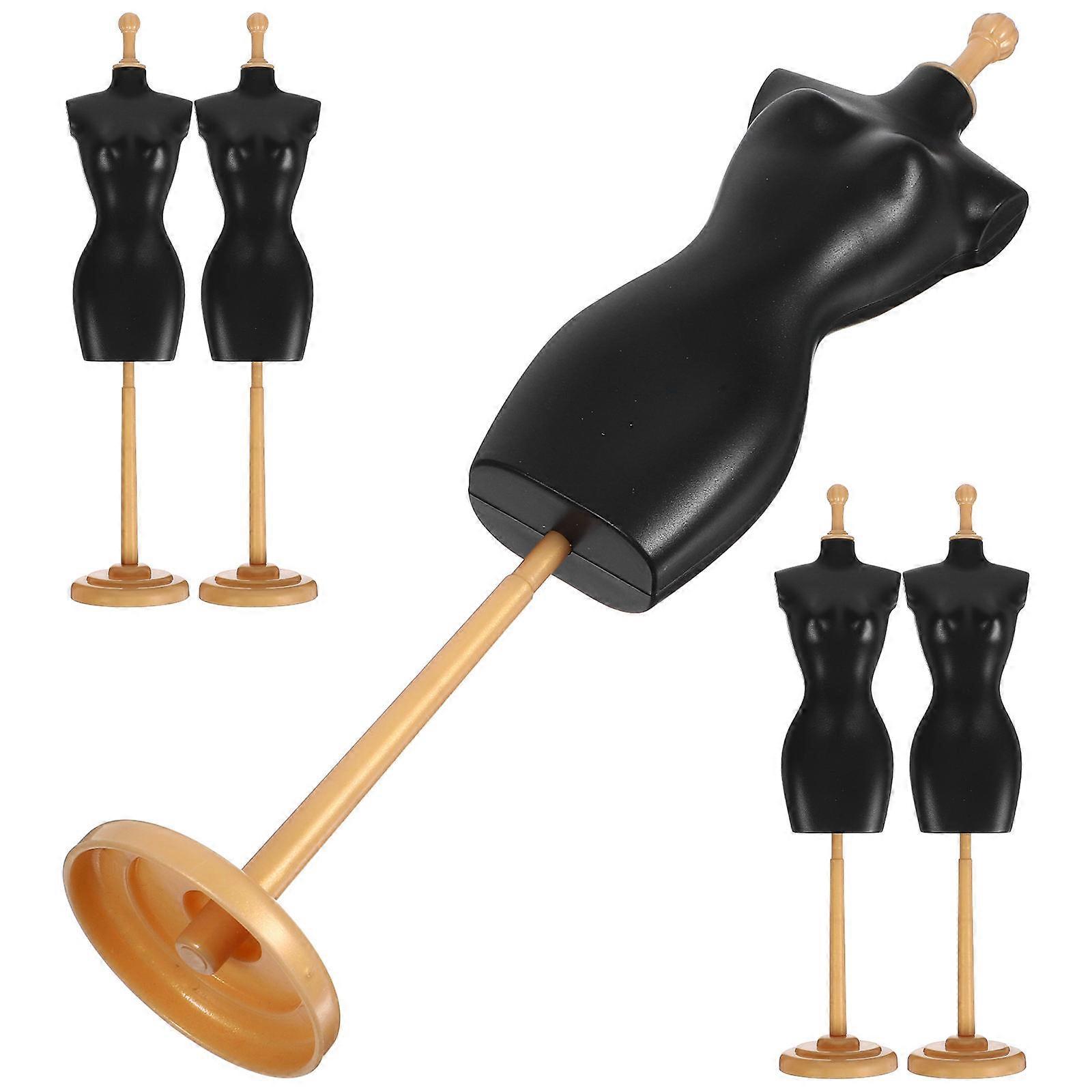 5Pcs Mannequin Model Stand Dress Display Stand Doll Clothes Rack Standing Mannequin