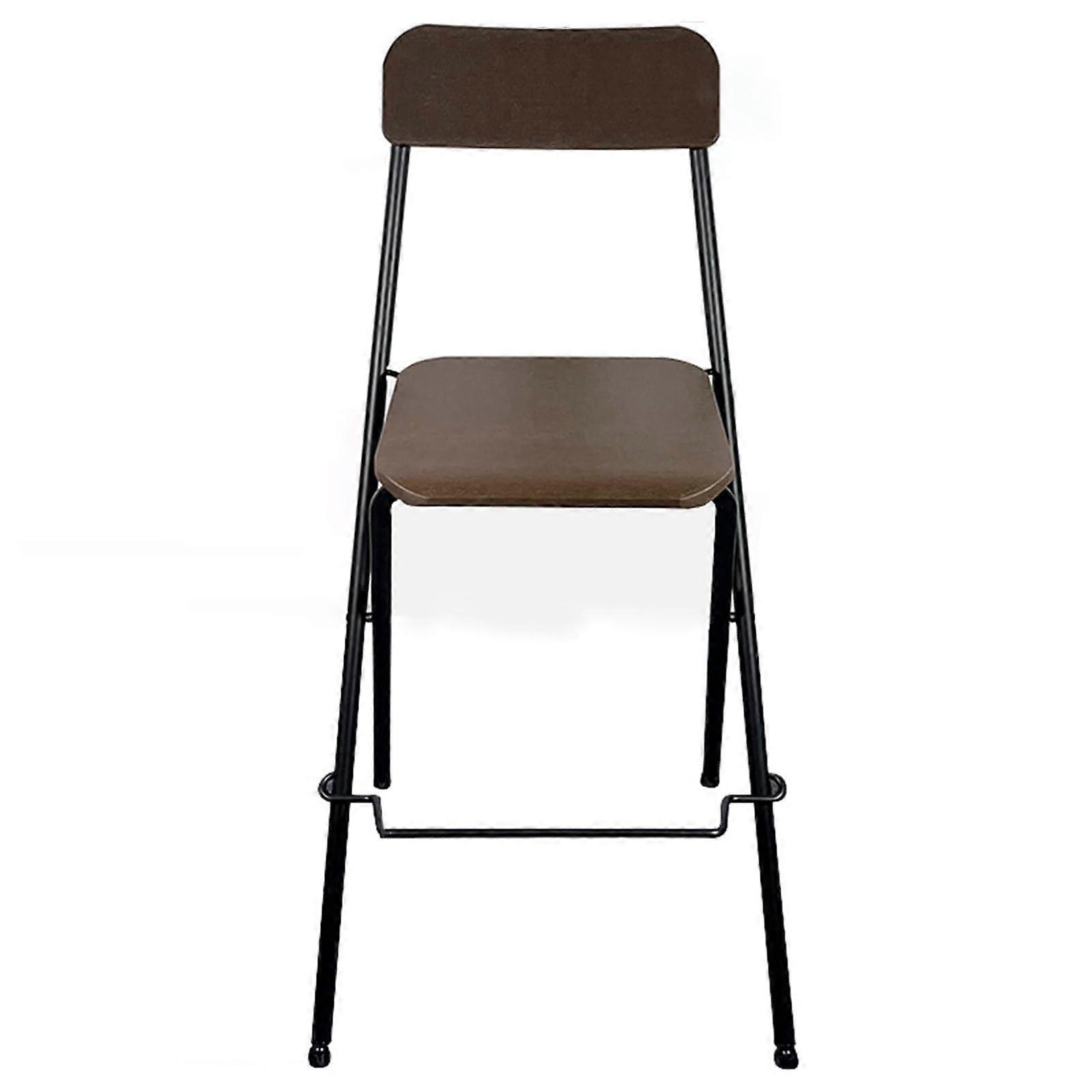 Outdoor Hanging Railing Table, Wall Mounted Desk, Waterproof, Space Saving, 70 cm / 27.6 in, Black Chair Included