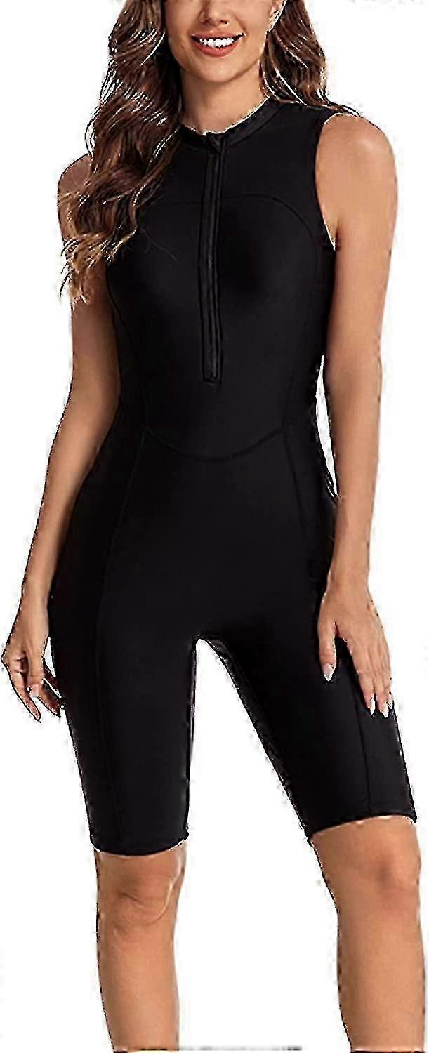 Rash Guard da donna con zip a maniche lunghe per surf e nuoto