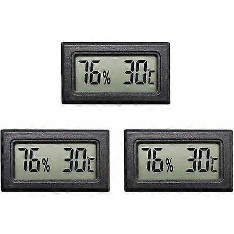 Mini Digital LCD Thermometer Hygrometer Temperature Humidity Tester (3PCS)