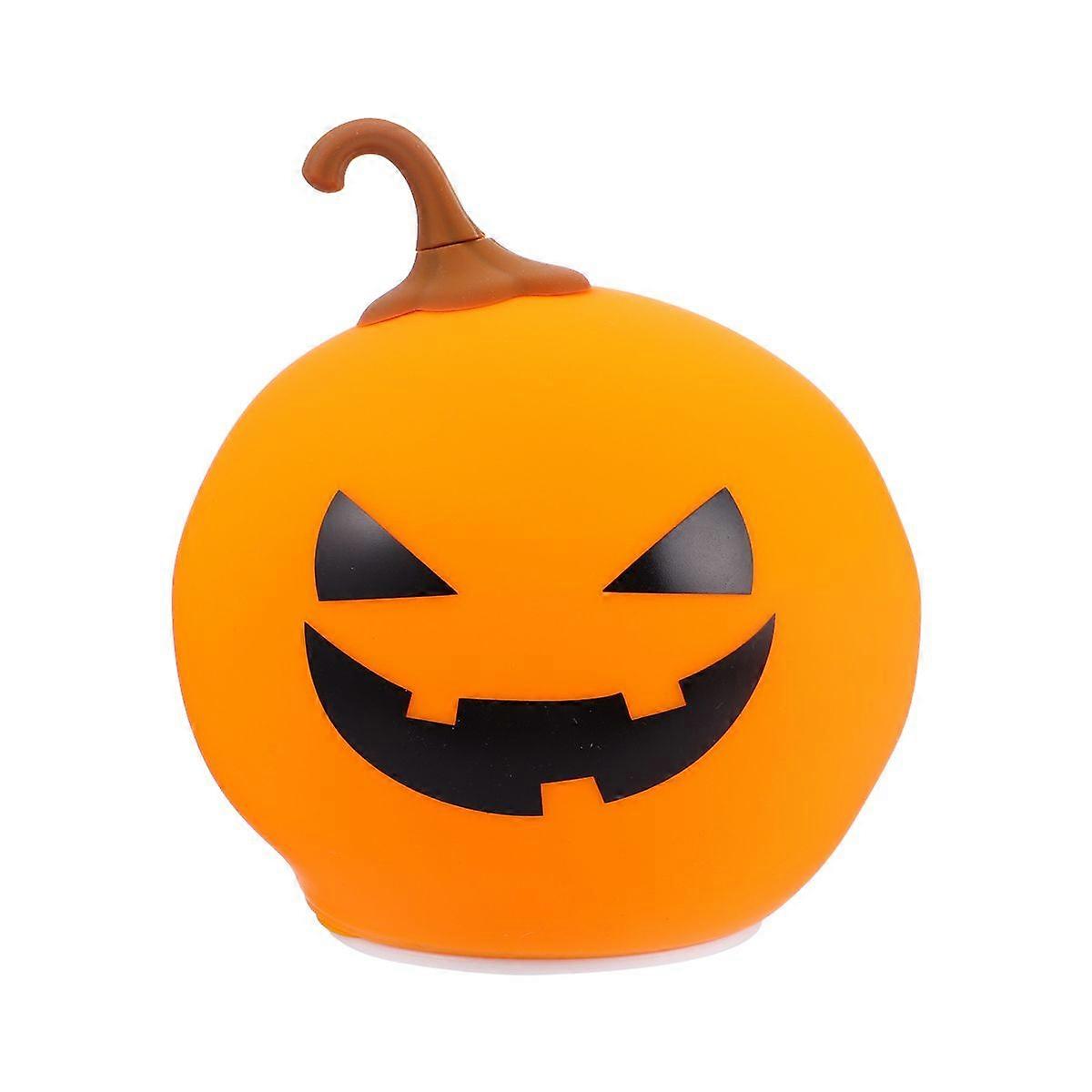 1pc USB Rechargeable Halloween Patted Veilleuse LED Coloré Lampe De Table Jaune